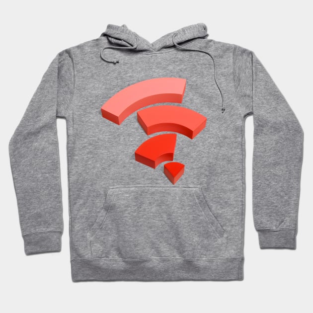 Wi-Fi Broken Signal Hoodie by tushalb